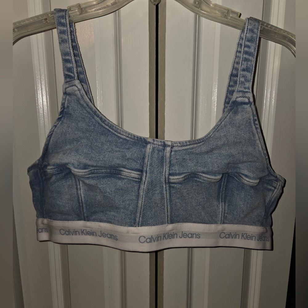 Calvin Klein Denim Bra Top